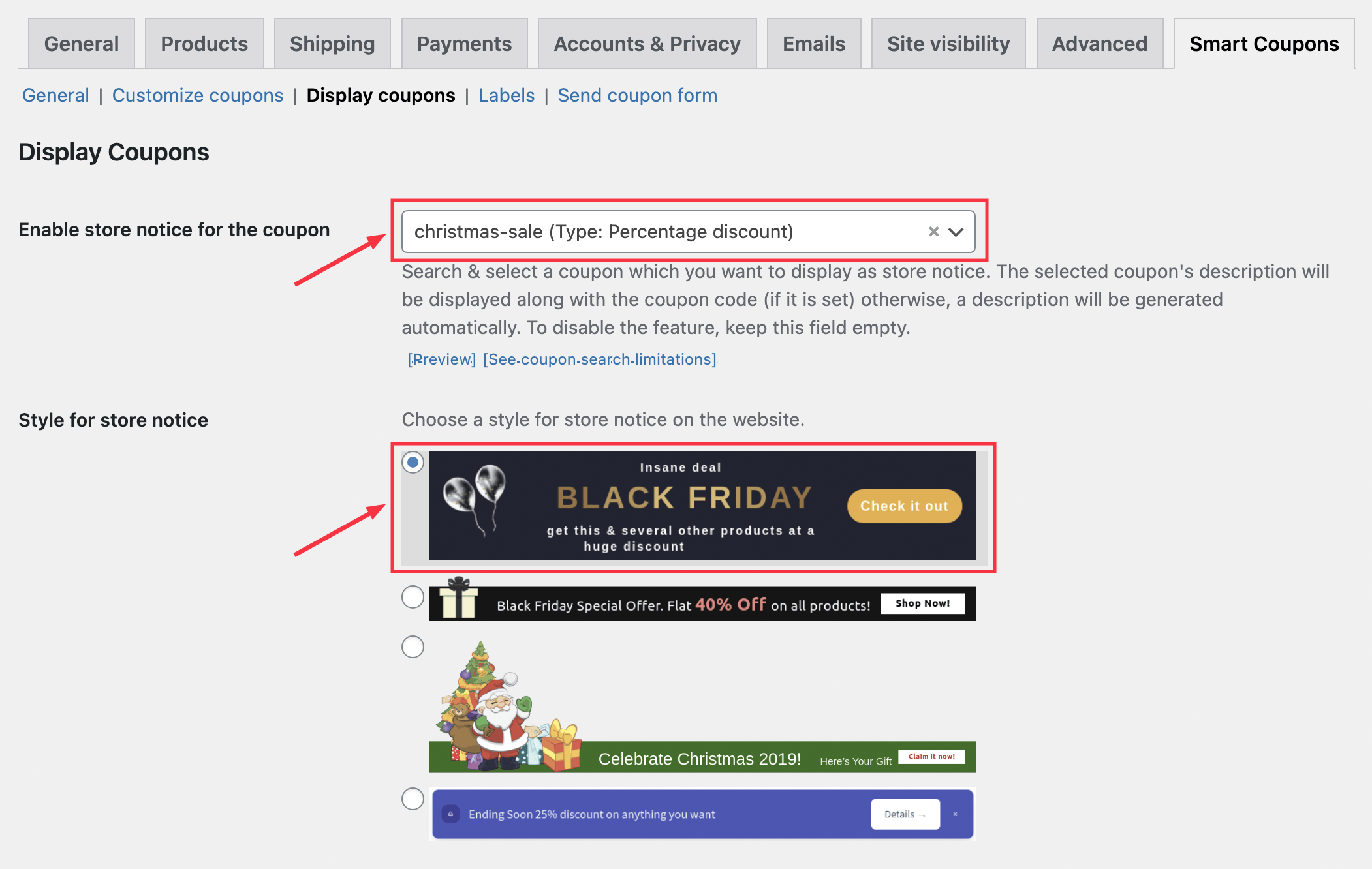 How to display a coupon code notice sitewide Documentation - WooCommerce