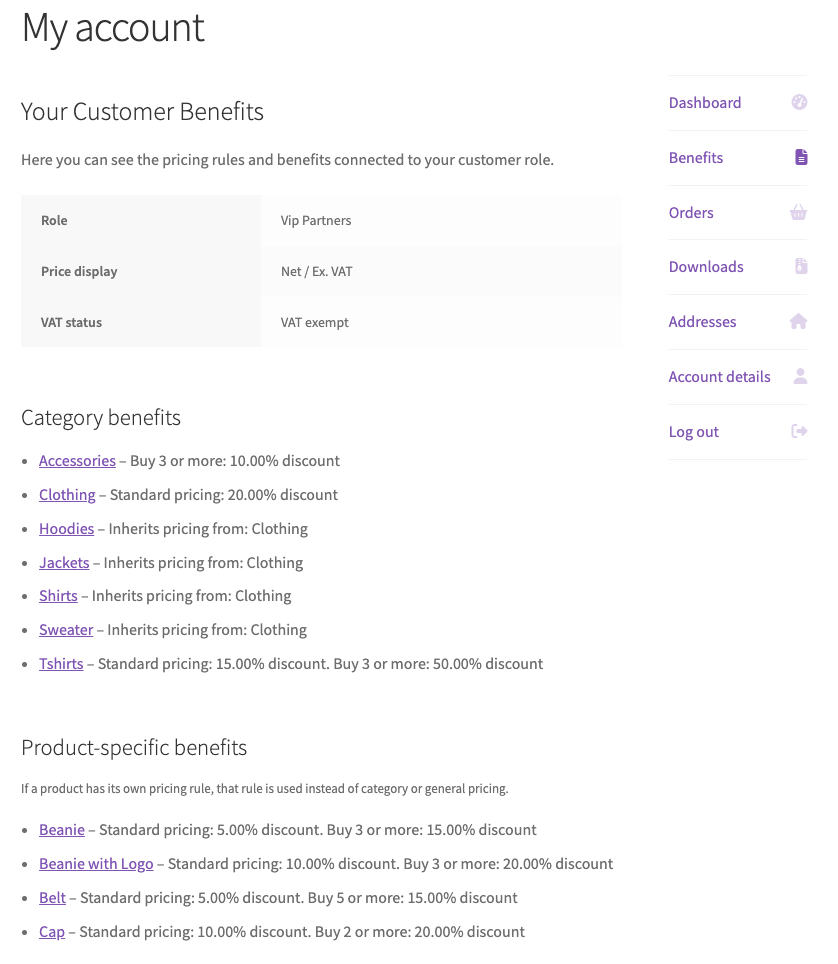 Roles & Rules B2B - customer benefits