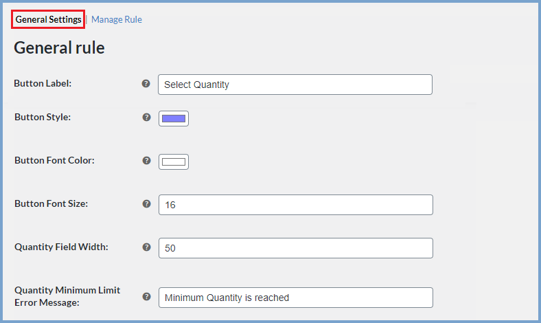 ustomization settings to help you personalize the color and design of the increment buttons.