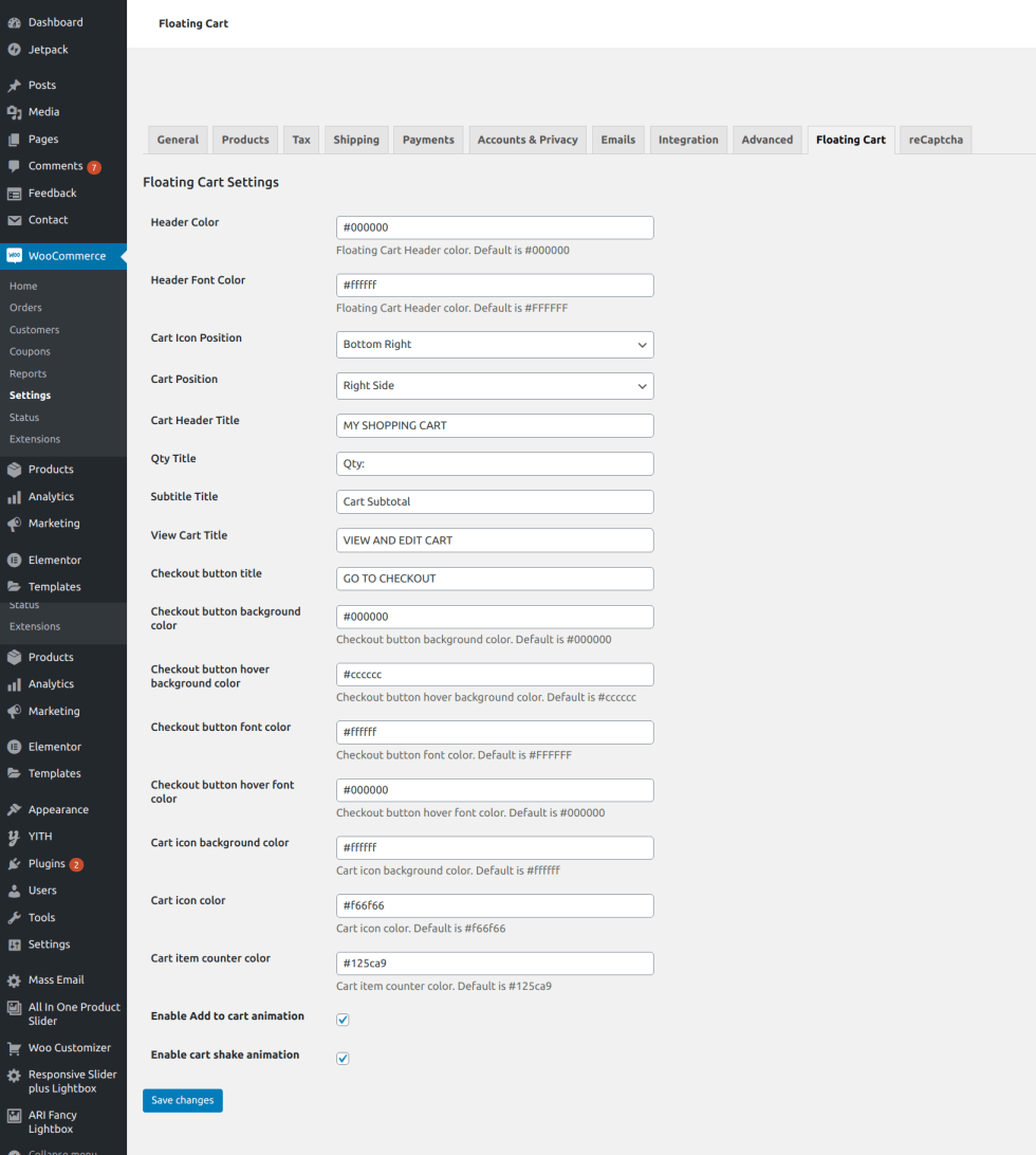 Floating Cart For WooCommerce