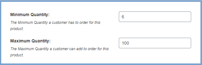 product quantity plugin to set quantity limits by providing a minimum and maximum product to order