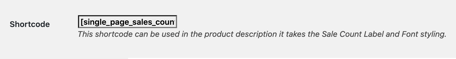 Product Sale Count - WooCommerce Docs