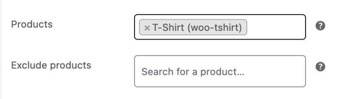 Product restriction