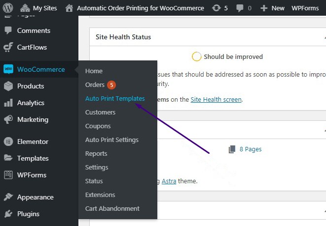 Automatic order printing for WooCommerce