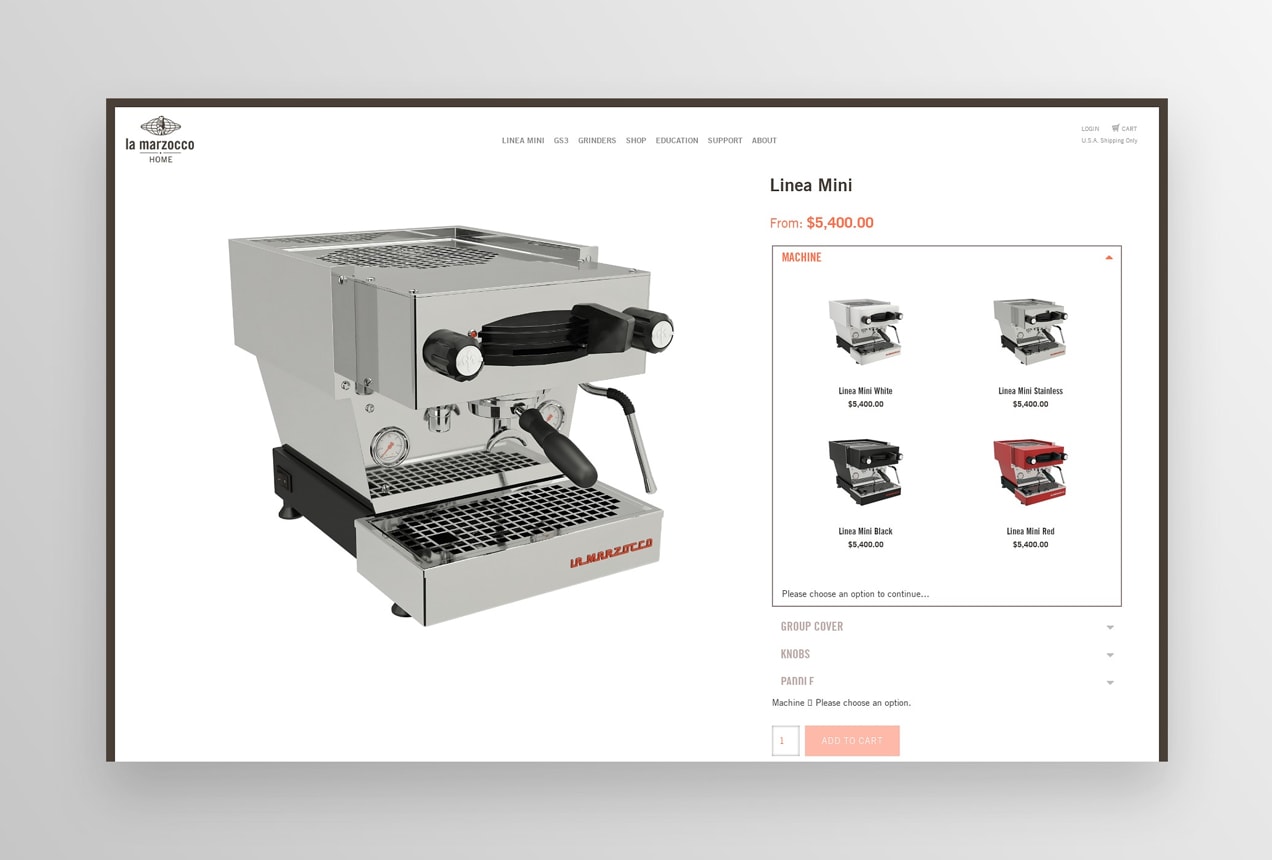 customizable espresso machine from la marzocco