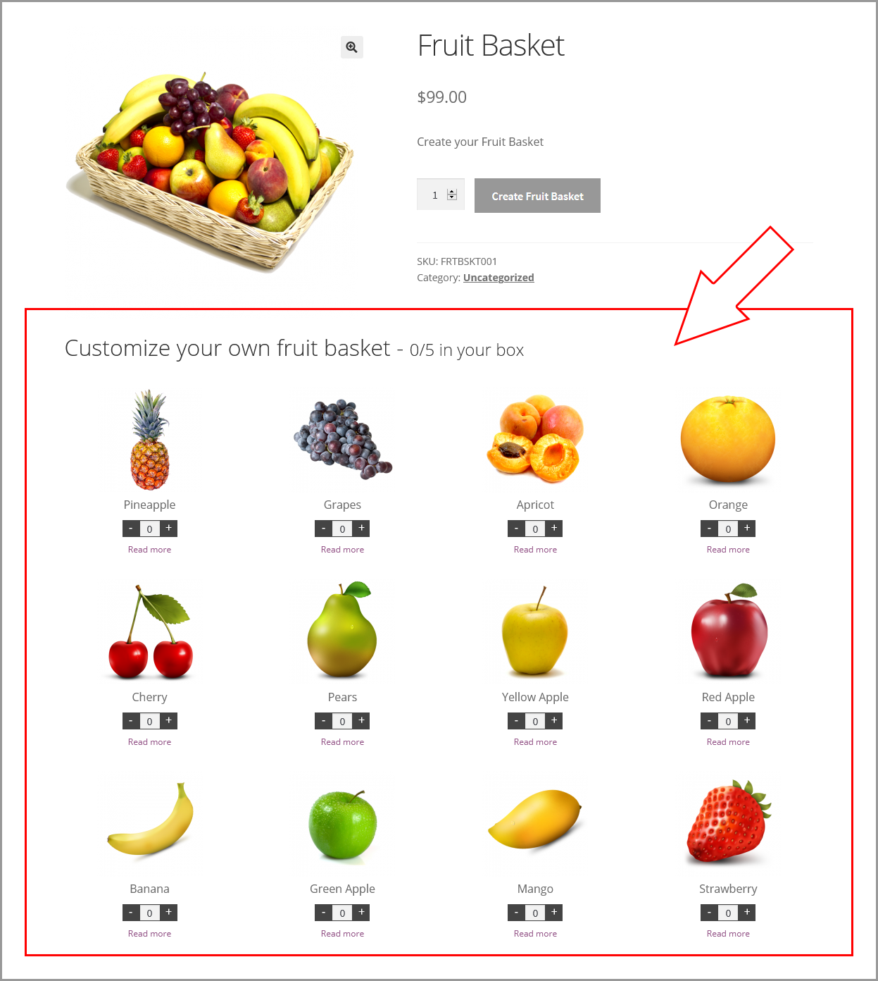 Product Box - Grid Layout