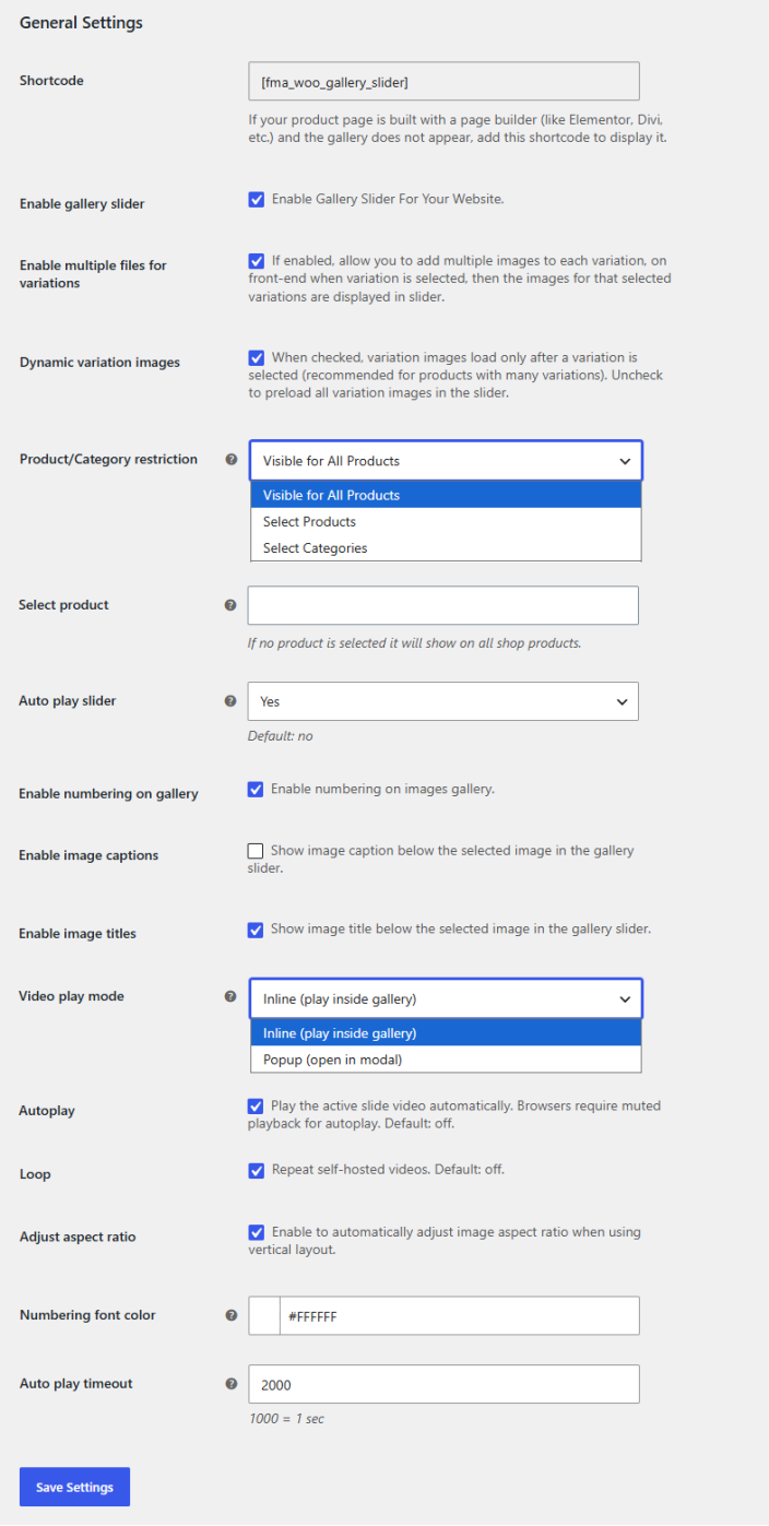 General Settings