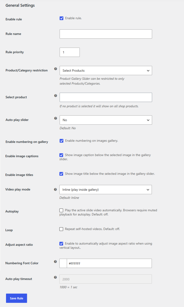 General Settings