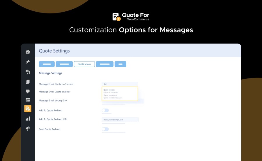 Customization Options for Messages Feature