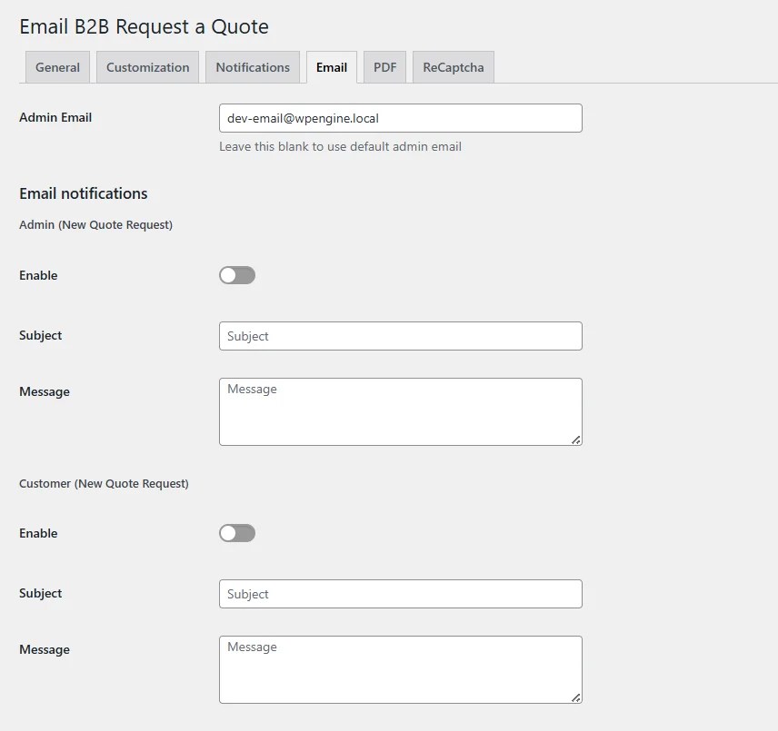 Send Email Quotes