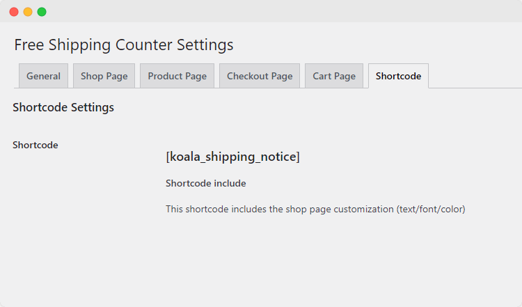 free shipping amount counter for woocommerce