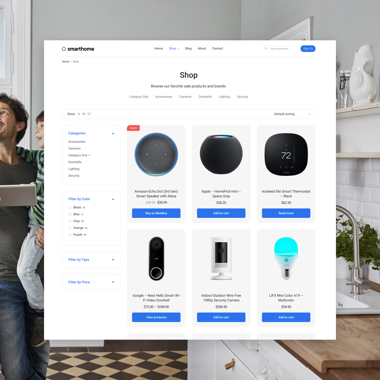 Smart Home - WooCommerce