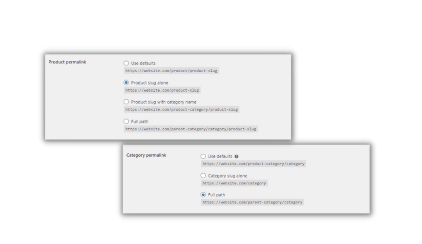 Custom Permalinks for WooCommerce
