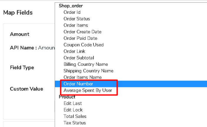 custom value for mapping