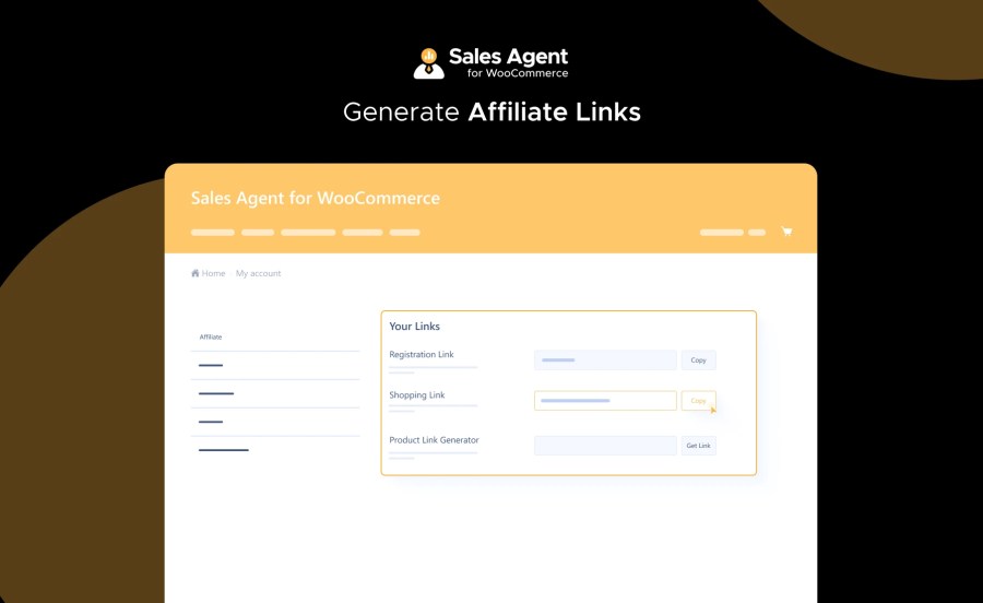 Generate Affiliate Links Feature