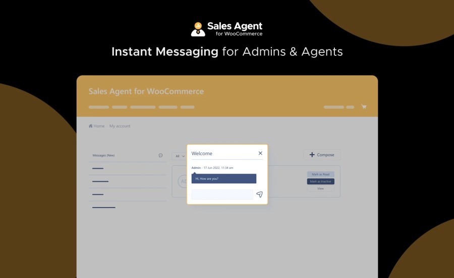 Instant Messaging for Admins and Agents Feature