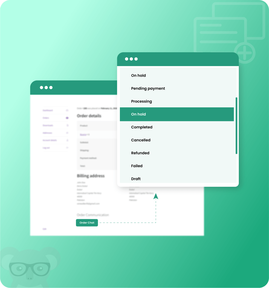 woocommerce order chat-3