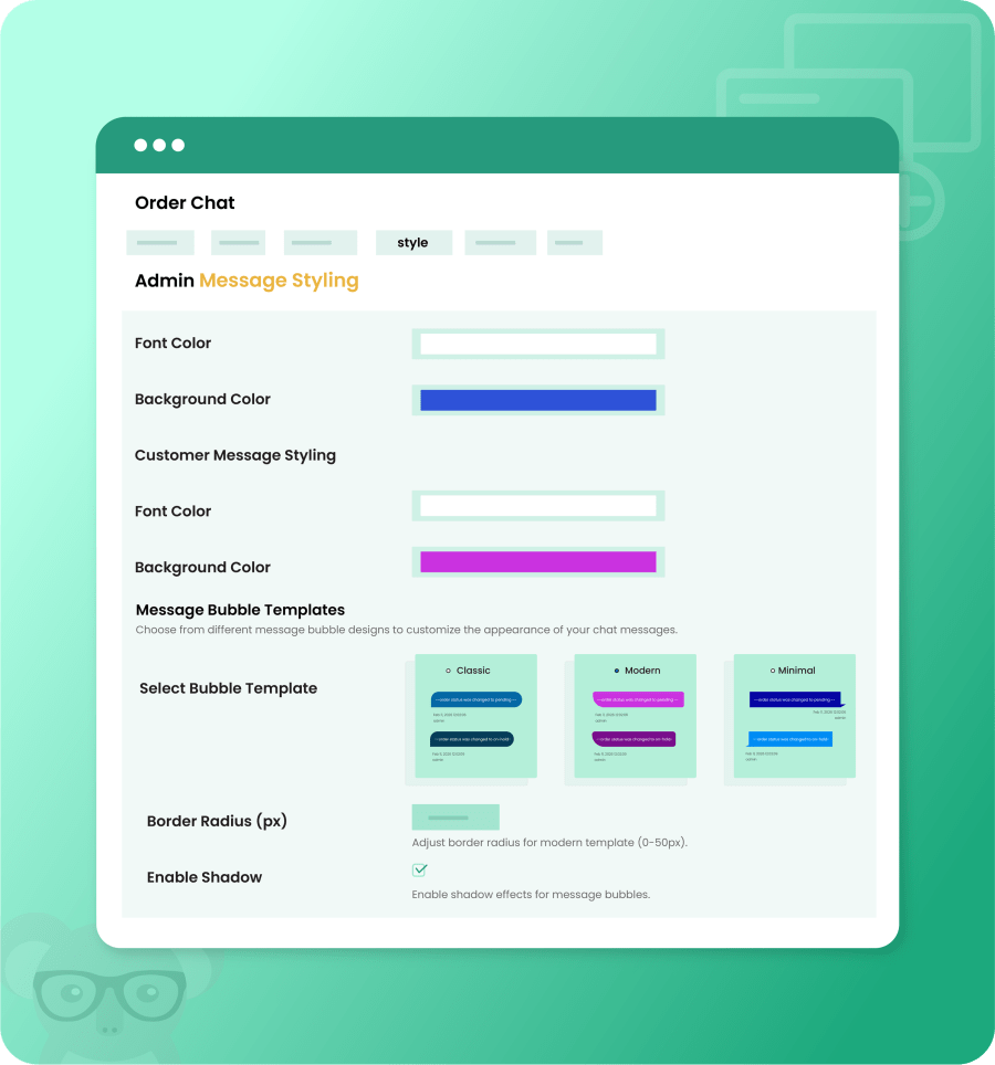 woocommerce order chat-4