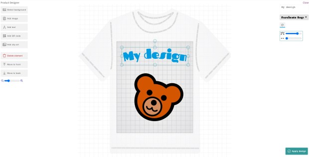 Product Designer Example T-Shirt