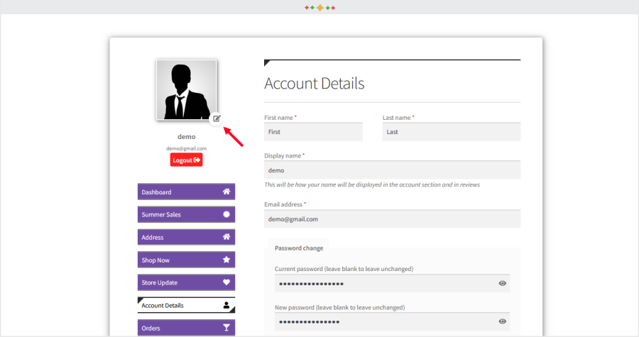 woocommerce user account dashboard plugin