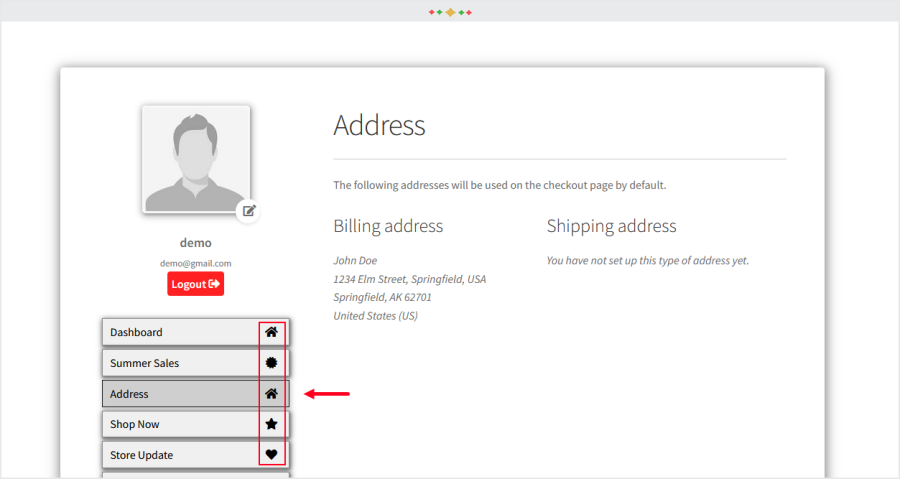 woocommerce user account dashboard plugin