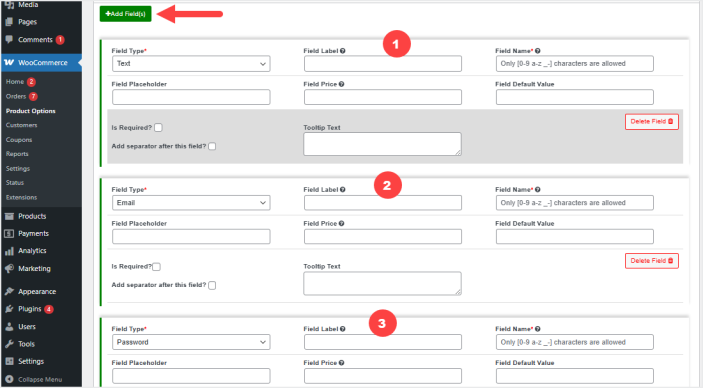 woocommerce extra product options plugin