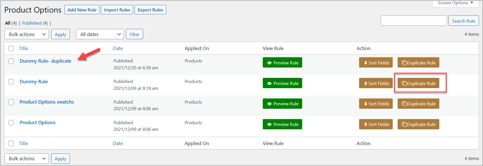 Extension WooCommerce extra product options