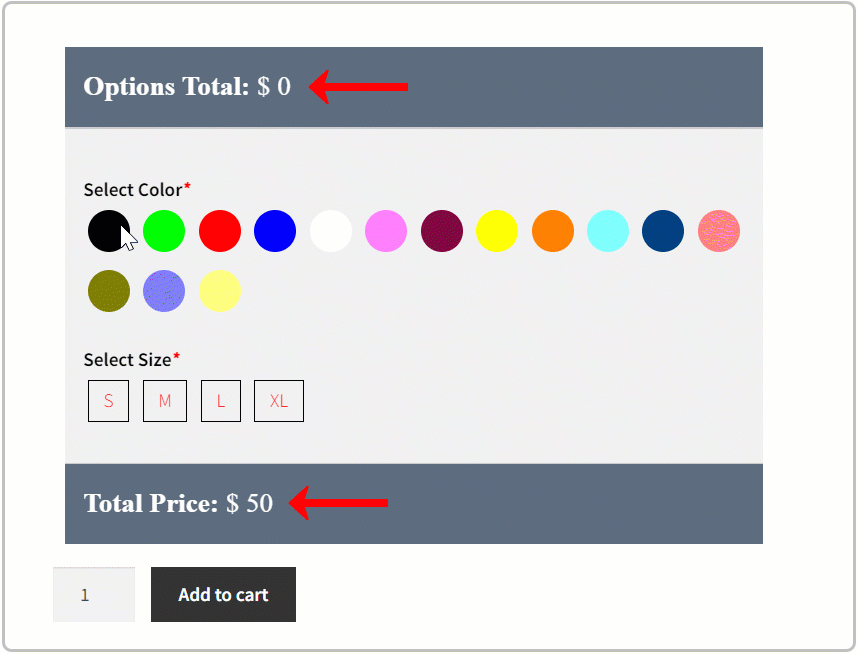 WooCommerce Extra Custom Product Options