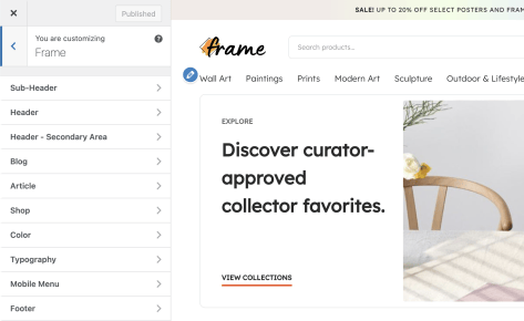 Frame Documentation - WooCommerce