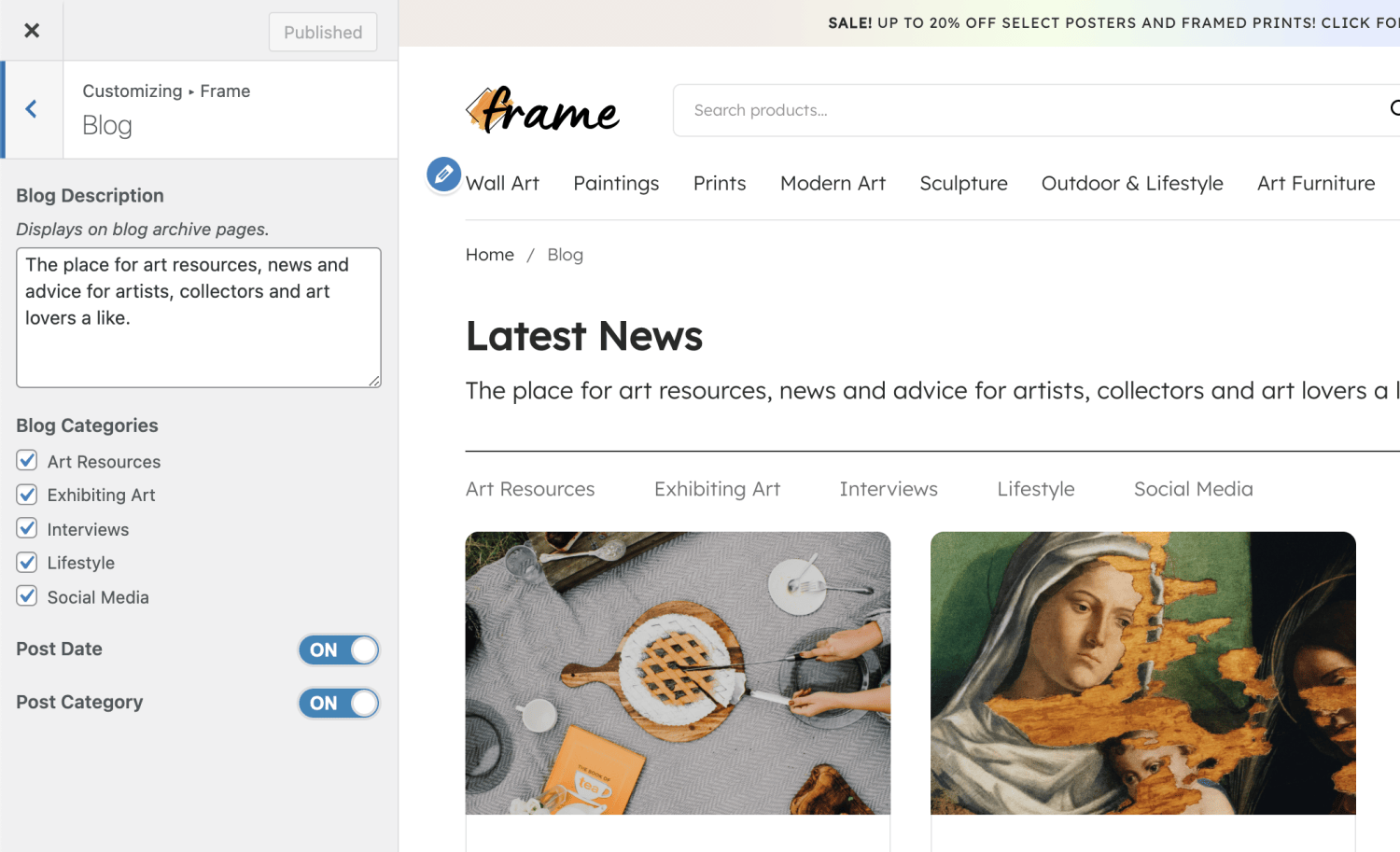 Frame Documentation - WooCommerce