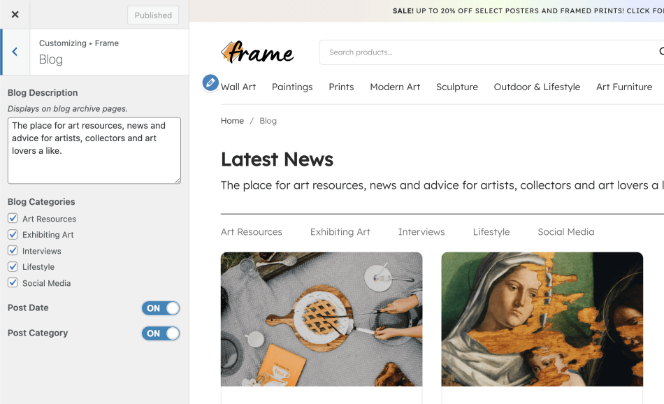 Frame Documentation - WooCommerce