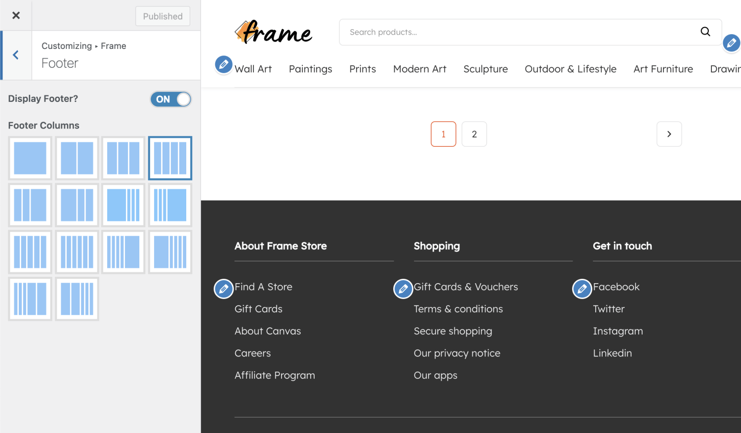 Frame Documentation - WooCommerce