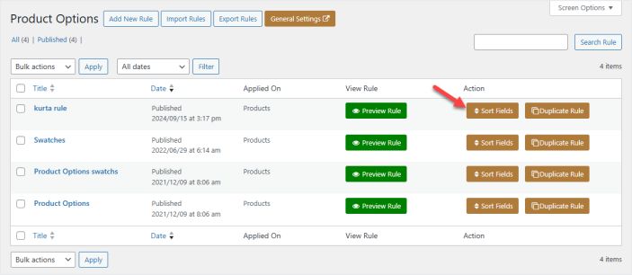 Woocommerce extra product option plugin