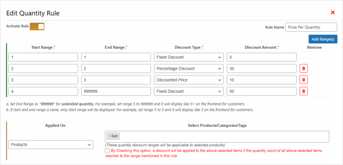 woocommerce quantity discounts and pricing plugin