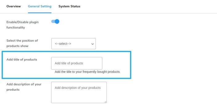 add title to products