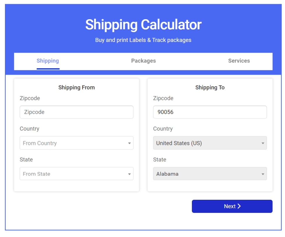 Shipping Calculator