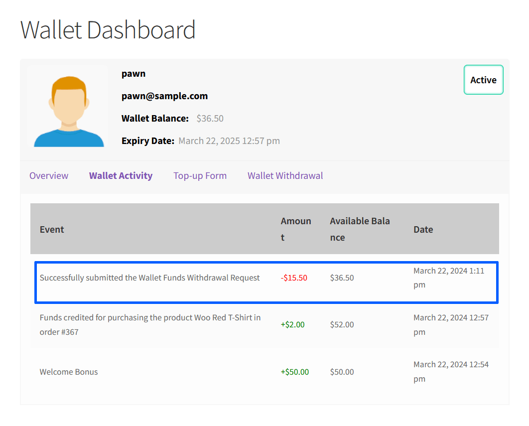 Wallet for WooCommerce - WooCommerce Marketplace