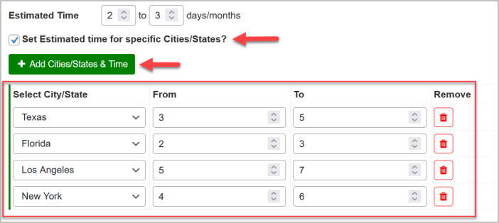 WooCommerce estimated delivery date and time