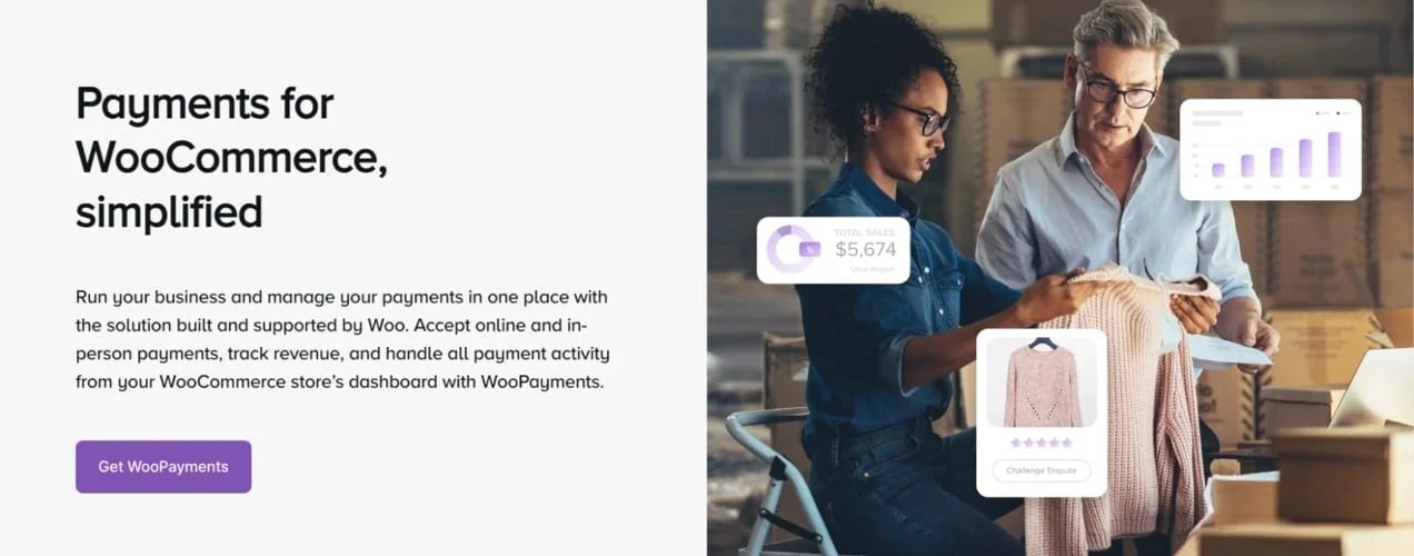 WooCommerce Payments information