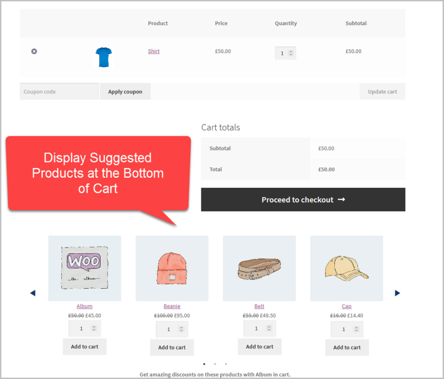 Entonnoir de vente incitative pour WooCommerce