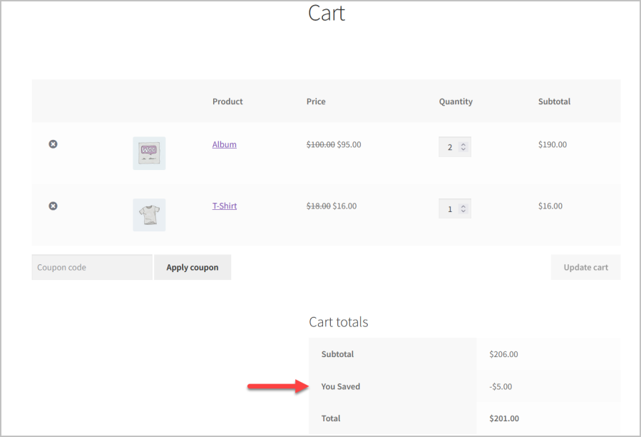 Extension de remises selon la quantité de WooCommerce