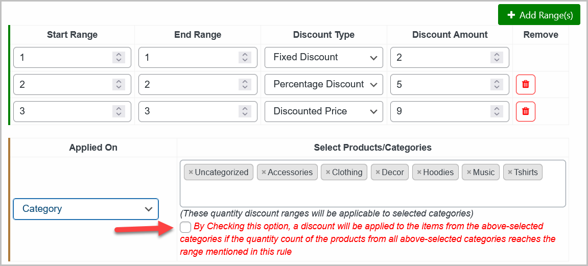 WooCommerce quantity discounts and pricings