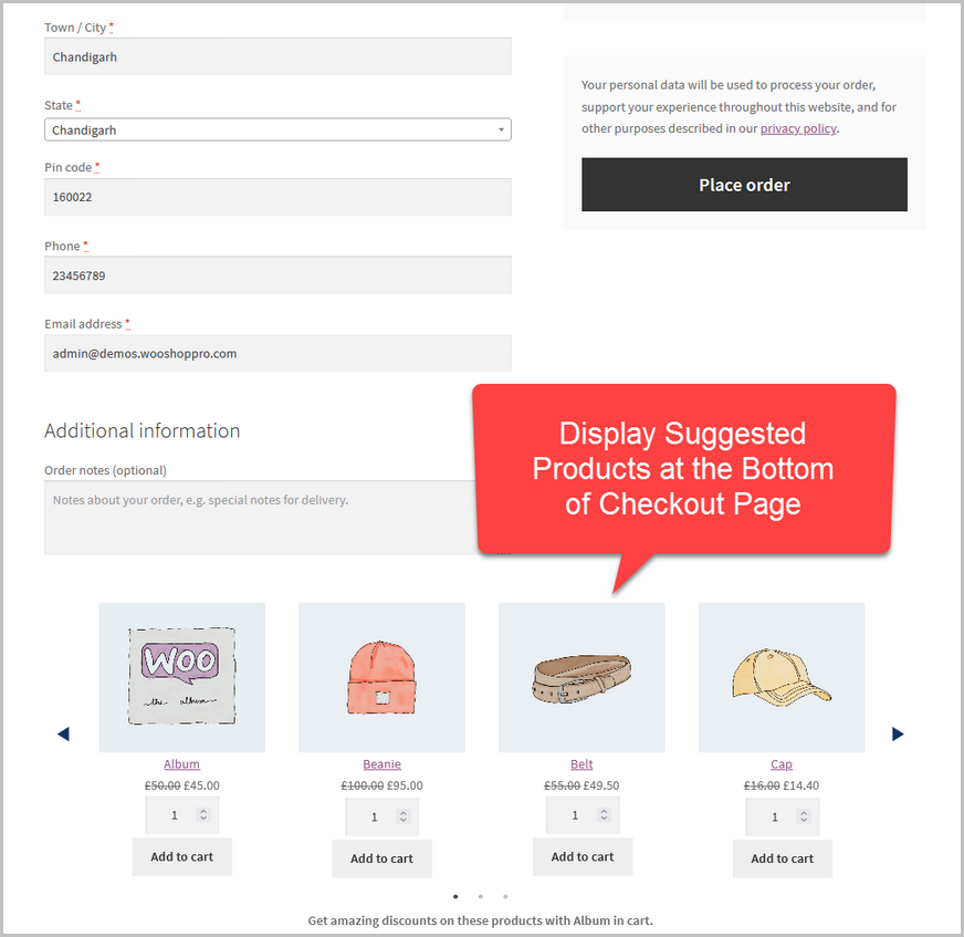 Entonnoir de vente incitative pour WooCommerce