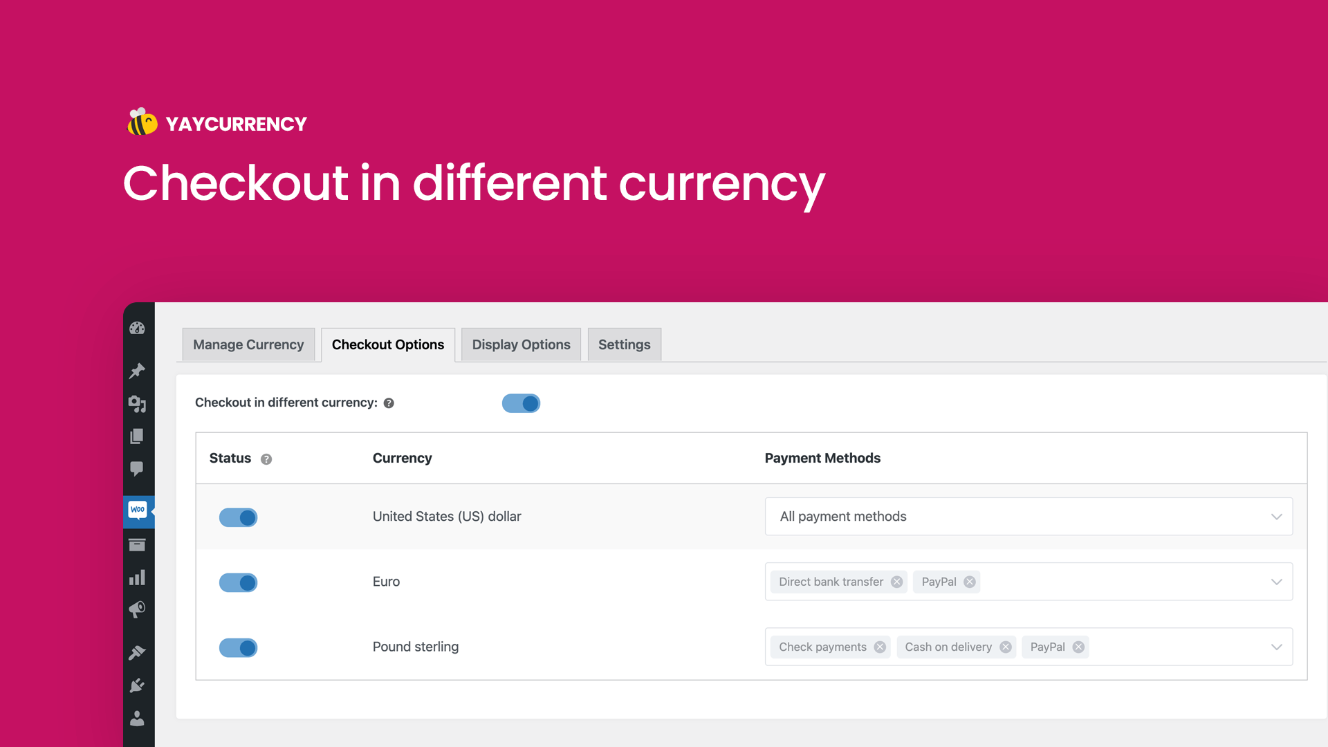 Multi Currency Switcher Woocommerce