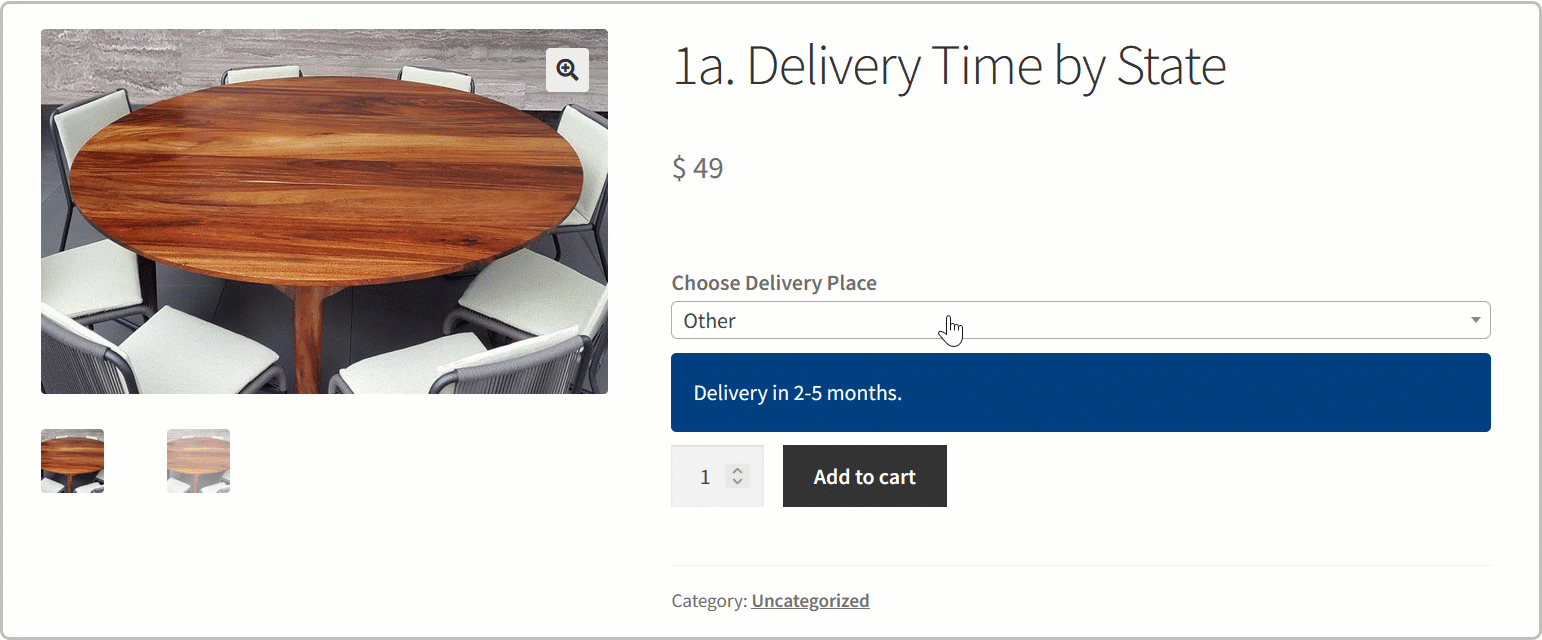 WooCommerce estimated delivery time and date