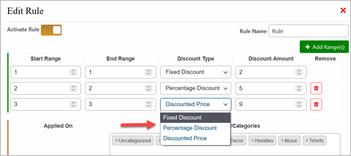 WooCommerce quantity discounts and pricings