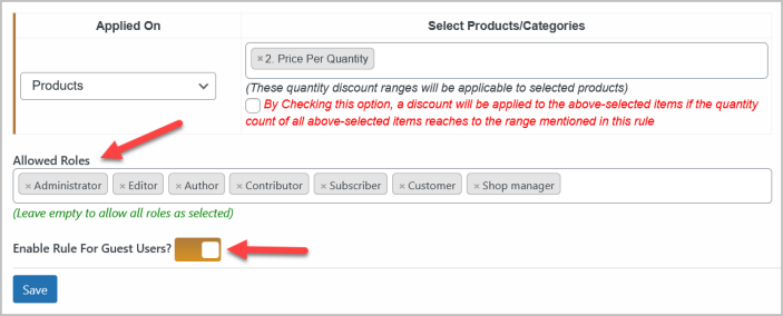 WooCommerce quantity discounts and pricings