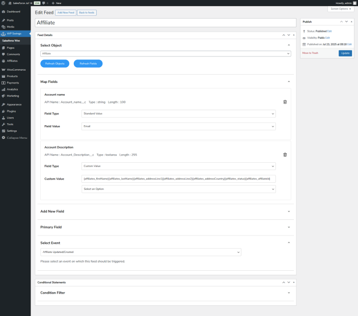 Affiliate Feed