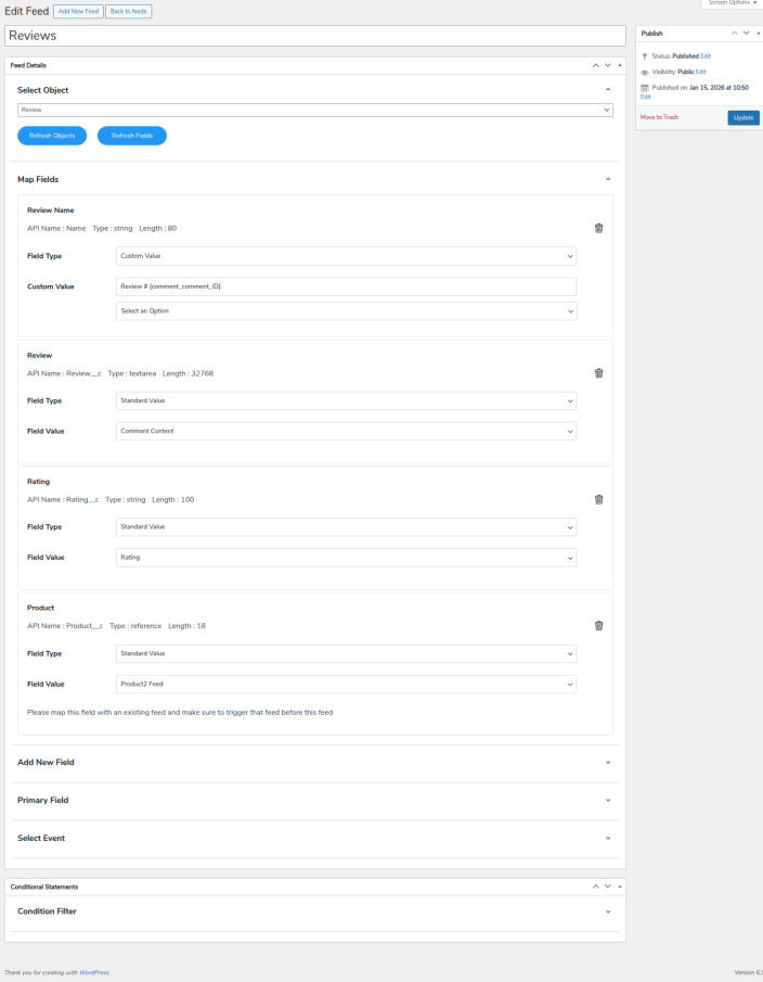 Review Feed