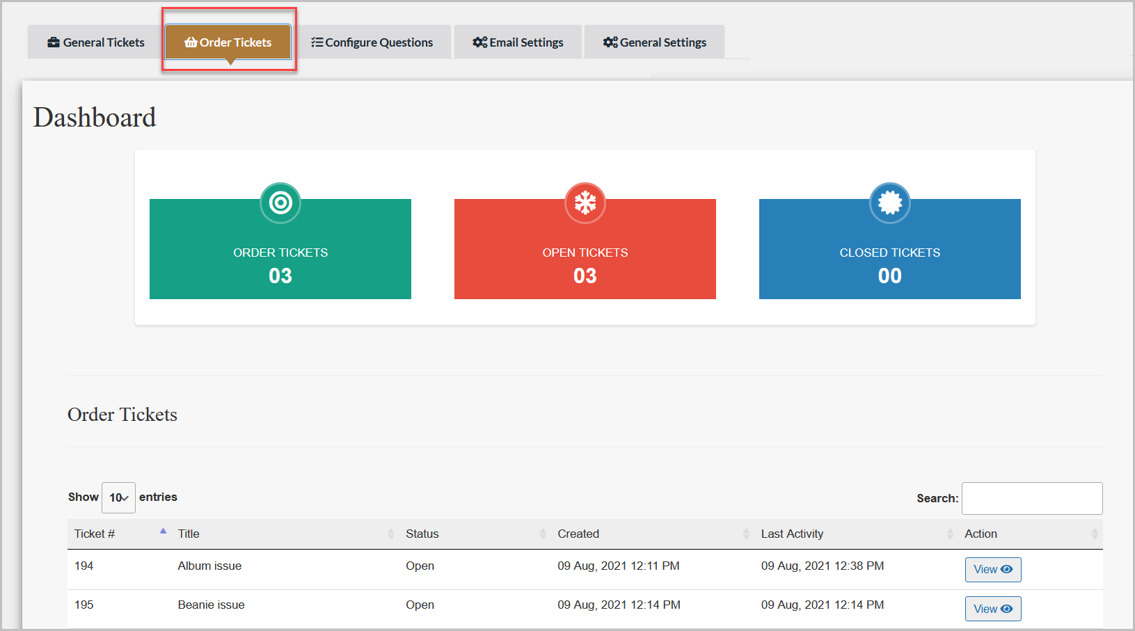 woocommerce support ticket system